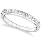 25ct Channel Set Diamond Ring Anniversary Band 14k Wh