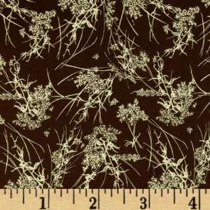  Queen Annes Lace Brown Fabric By The Yard Arts, Crafts & Sewing