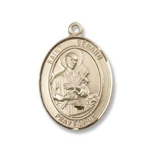  14K Gold St. Gerard Majella Medal Jewelry