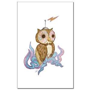  Octopus Owl Robot Owl Mini Poster Print by  