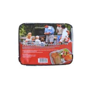  Two section Foil Pans With Lid, Pack Of 3 