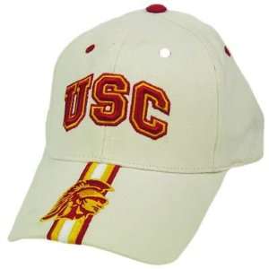 NCAA USC SOUTHERN CALIFORNIA TROJANS KHAKI TAN HAT CAP  