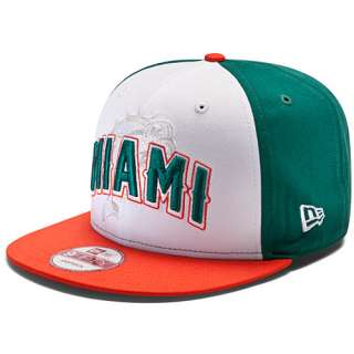 Mens New Era Miami Dolphins Draft 9FIFTY® Structured Snapback 