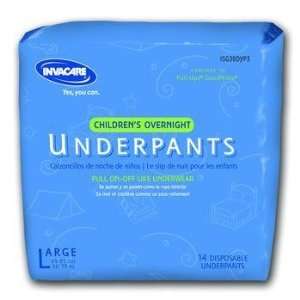  Invacare® Overnight Youth Underpants, Case of 60, S/M, 38 