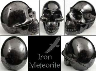EXTRAORDINARY Tibet Iron Meteorite Carved Crystal Skull  
