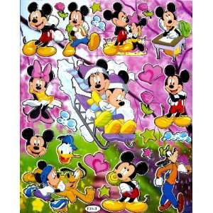  Mickey & Minnie Mouse Winter Snow Sled Disney Sticker 