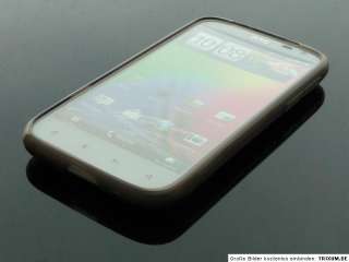 Silikon Hülle für HTC Sensation XL SchwarzTasche Handyhülle Case 