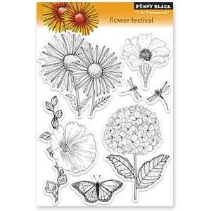  Penny Black Clear Stamps 5X7.5 Sheet Flower Festival 