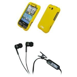  EMPIRE Yellow Rubberized Hard Case Cover + Stereo Hands 