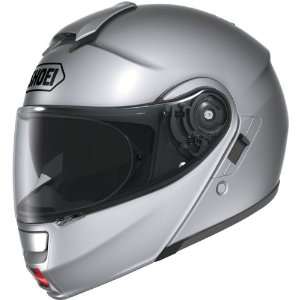  Shoei Neotec Light Silver Modular Helmet (L) Automotive