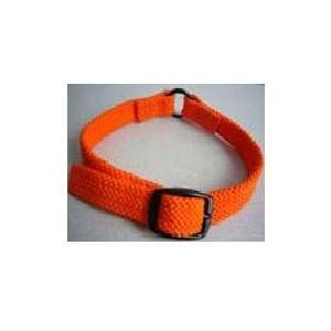 Hallmark 53043 Flat Braided Hunt Collar with Black Hardware   Orange 