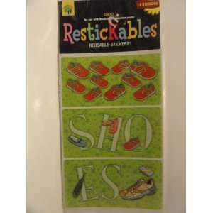   with Restickables Number Poster   12 Reusable Stickers Toys & Games