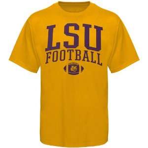    LSU Tigers Gold Classic Football T shirt