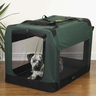 GUARDIAN GEAR SOFT COLLAPSIBLE DOG CRATE GREEN LARGE  
