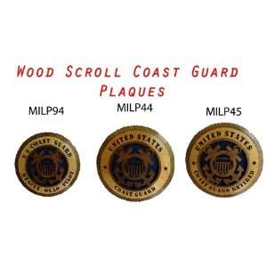 Coast Guard   Handcarved Commemorative Military Plaques  