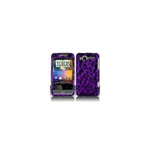  Htc Wildfire (GSM) G8 Purple/Black Leopard Cell Phone Snap 