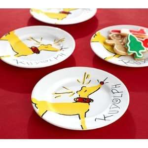    Pottery Barn Kids Rudolph(TM) Dessert Plates