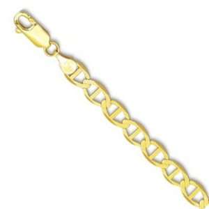  14k Solid Yellow Gold 5.5mm Mariner Chain Necklace 22 