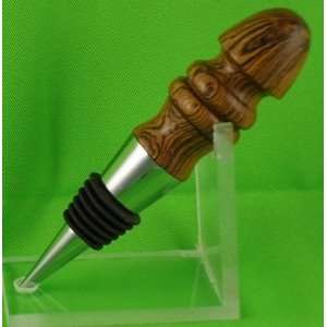  Wine Bottle Stopper Handcrafted from Bocote Wood 