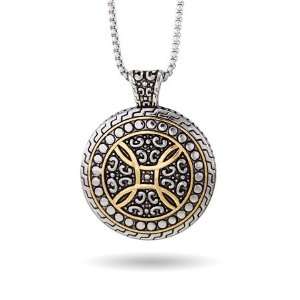  Two Tone Bali Style Medallion Eves Addiction Jewelry