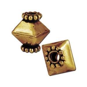  12mm Brass Plated Antique Gold Bali Style Diamond Beads Jewelry