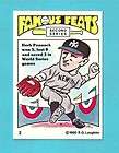 1980 Laughlin Famous Feats 2nd Series #2   Herb Pennock   New York 