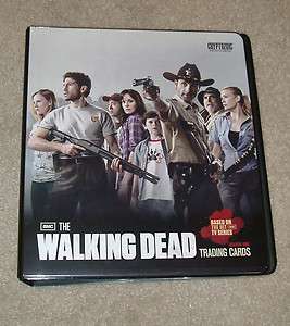   Walking Dead BINDER+ Andrew Lincoln Ricks 1st Kill M18 BLOOD VARIANT