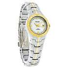 Pulsar By Seiko Quartz Ladies Mother Of Pearl Dial Two Tone Dress 