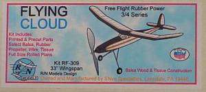 RN Models RP RF 309 FLYING CLOUD FF balsa Model Kit NIB  