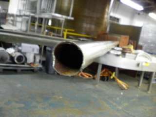 STAINLESS STEEL STRAIGHT PIPE 98 LONG 1 3/4 ID  