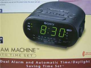 SONY Dual Alarm Clock Radio w/ AUTOMATIC TIME SET am fm  