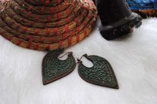 New Fashion Lucky Brand Retro Pattern Leaves Earrings  