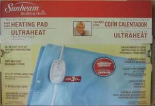Sunbeam Health Home Standard 12 15 Size Moist/Dry Heating Pad, Blue 