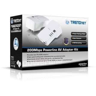TRENDnet 200 Mbps Powerline AV Adapter Kit TPL 303E2K  