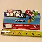  Super Mario Bros Wii Nintendo Store Promo Display Hanging Shelf Sign