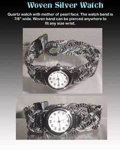 CLOSEOUT Silver Woven Strap Watch Orig Price $25.00  