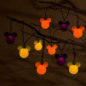 Disney Halloween Party Lights Mickey Mouse   10 lights  