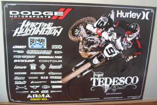 IVAN TEDESCO*SIGNED*AUTOGRAPHED*POSTER*HART AND HUNTINGTON*#9  