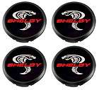 2005 2013 Mustang GT Shelby Snake Black Wheel Center Caps   Set of 4