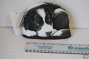 Border Collie Dog Desk Pupper Paper Weight Bean Bag New  