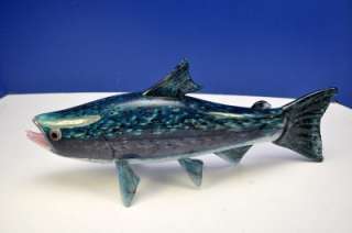 Michael Hopko Soul Glass Bass Fish Art STEELHEAD HAND BLOWN  