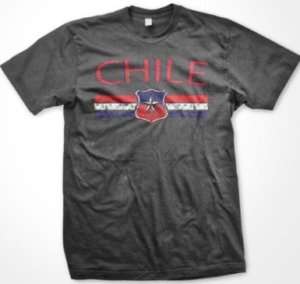Chile Crest Mens T Shirt Soccer Football Chilean Tee  