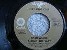 Re 45 Nat King Cole/ Somewhere Along / Unforgettable