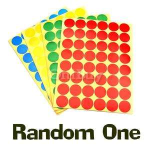   Shipping 15 Sheets Colored Round Inventory Dots Labels Stickers  