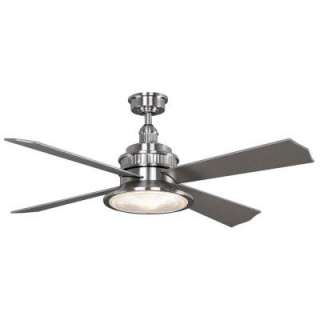Hampton Bay Valle Paraiso 52 in. Brushed Nickel Ceiling Fan 14035 at 