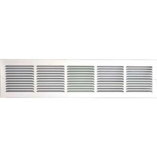 SPEEDI GRILLE 30 In. X 8 In. White Return Air Vent Grille With Fixed 