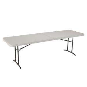 Lifetime Almond 8 ft. Fold in half Table