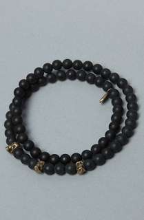 Cohen The Double Wrap Bracelet in Black and Gold  Karmaloop 