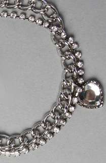 Betsey Johnson The Iconic Crystal Medallion Toggle Bracelet 