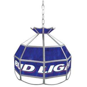 Trademark Global Bud Light 16 in. Stained Glass Billiard Hanging 